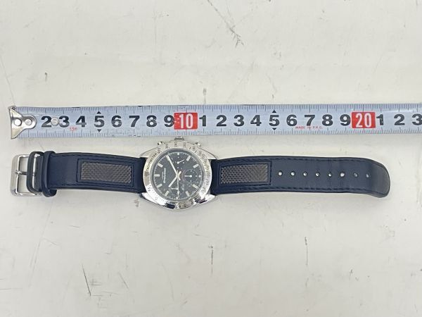 W348-N37-780 不動 ミツビシモータース Zippo ジッポ CHRONOGRAPH クロノグラフ LANCER Evolution メンズ QZ 現状品②_画像7