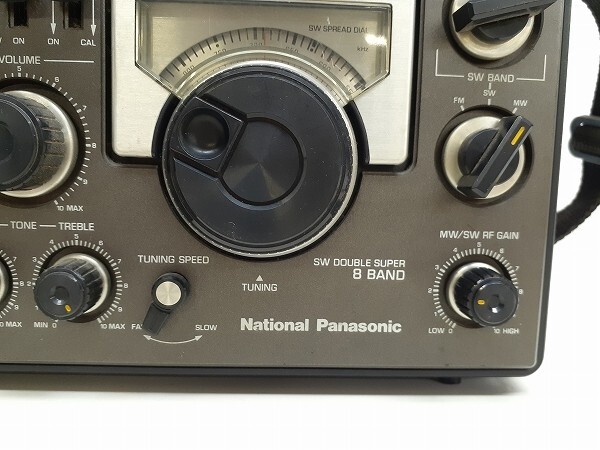 W182-N35-1436 National Panasonic ナショナル パナソニック RF-2200 COUGAR クーガー 8バンド ラジオ 現状品③_画像4