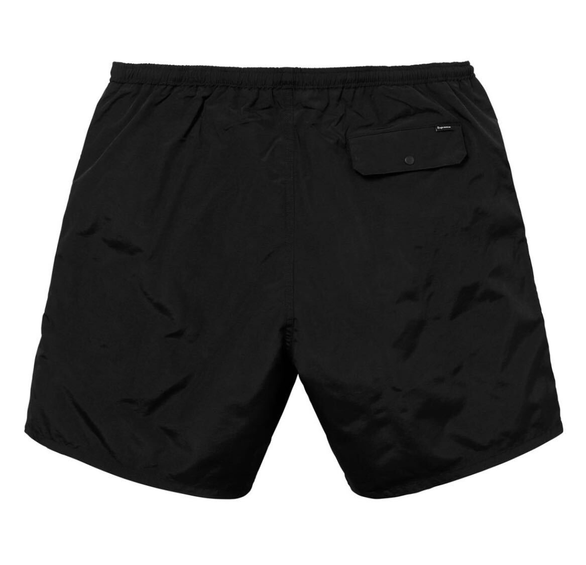 Sサイズ　Supreme 18ss Tonal Taping Water Short ショートパンツ　ショーツ 黒 ブラック_画像2