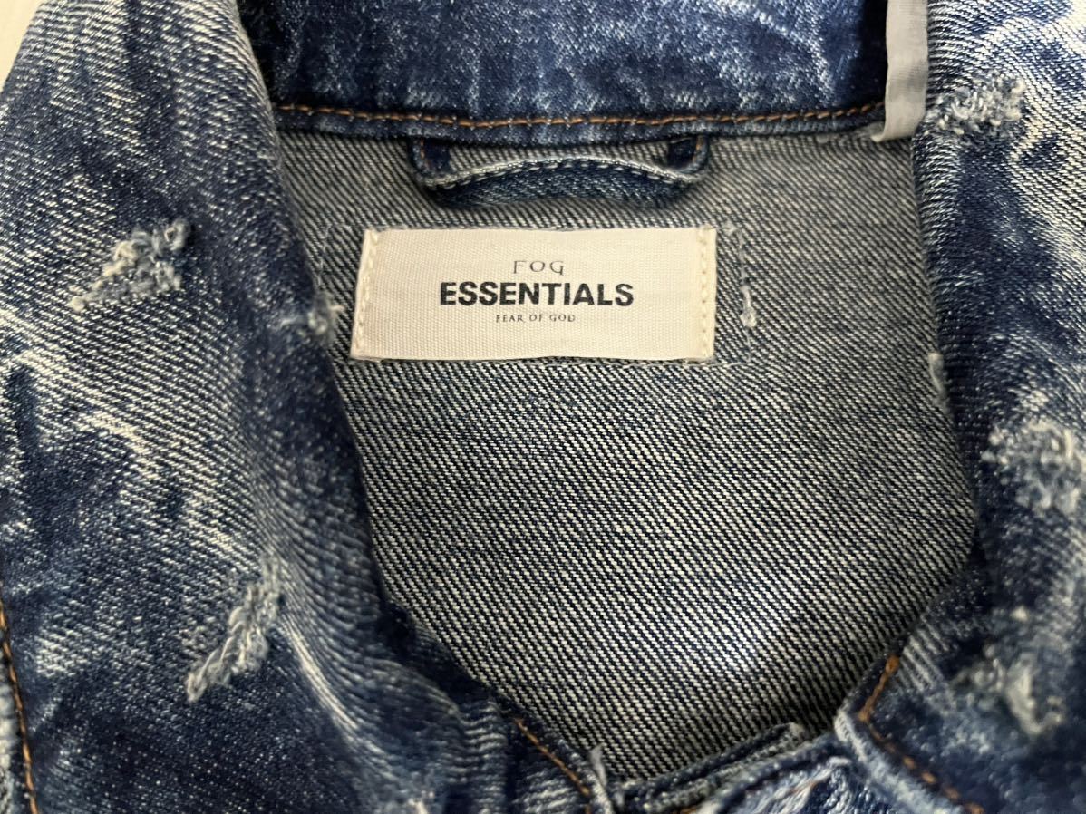 Mサイズ　FOG ESSENTIALS デニムジャケット ジージャン Gジャン ブルゾン エッセンシャルズ フィアオブゴッド_画像2