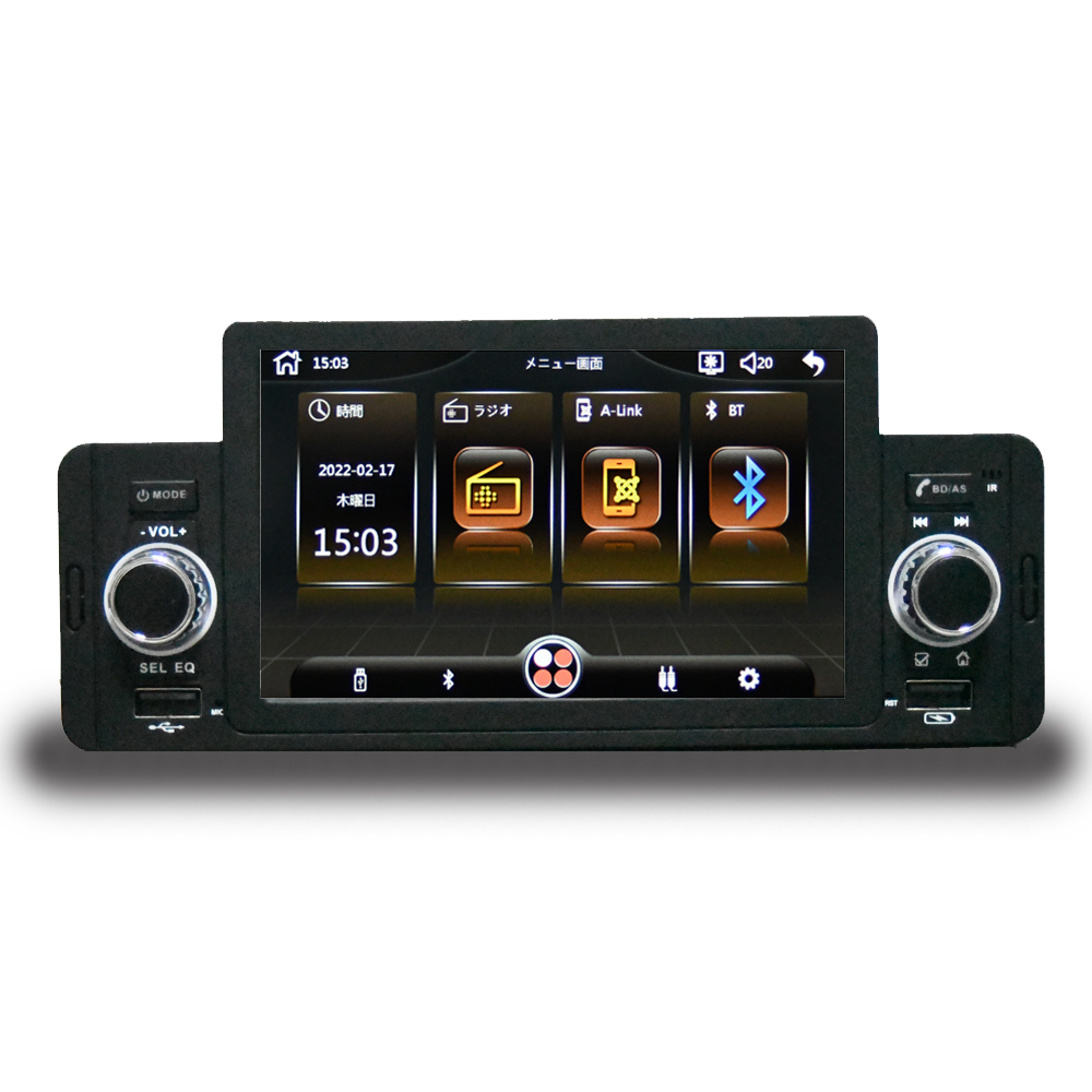  in-vehicle 5 -inch 1DIN touch panel player Android smartphone ream .. car navigation system [AG4]