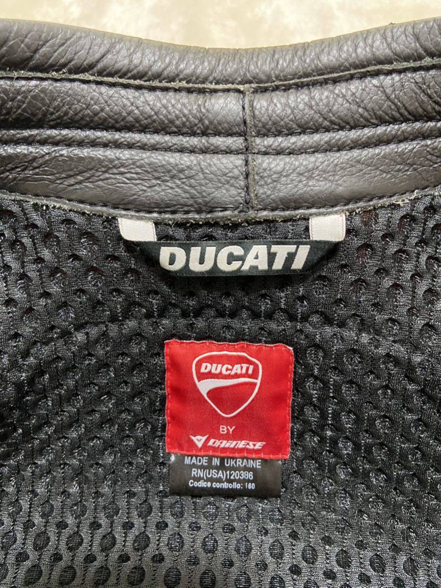 DAINESE レザージャケット ダイネーゼ ライダースジャケット バイクウェア DUCATI _画像6