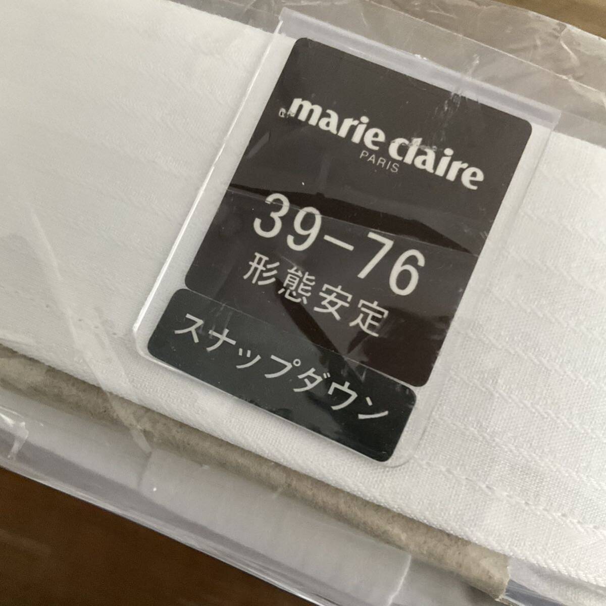 【送料230円】marie claireマリクレール ワイシャツ 39-76 長袖 Yシャツ ドレスシャツ 18 タグ付き新品 百貨店購入 形態安定加工 ホワイトの画像5