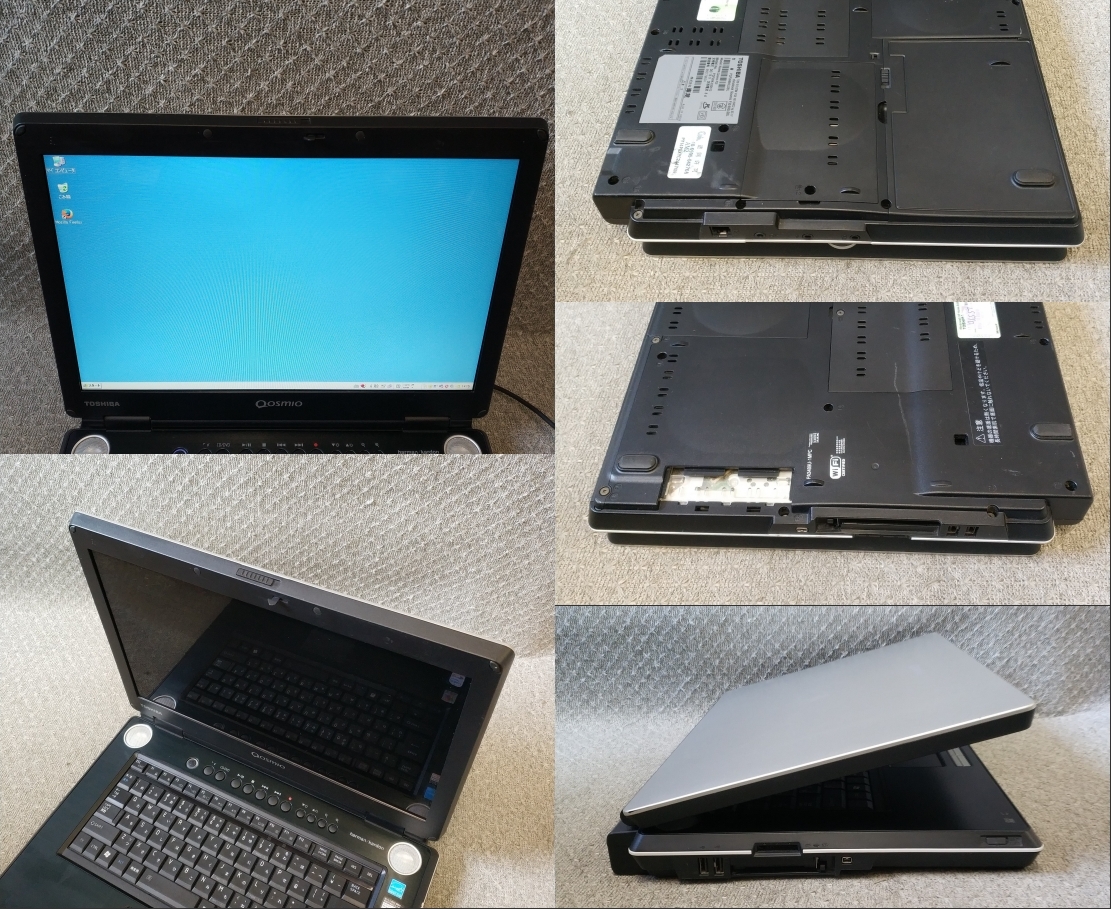 ★Windows XP,Vista 選択可 15.4”ノート 東芝 Qosmio F30/695LSBL ★ Core Duo T2300/メモリ2GB/SSD120GB/Sマルチ/無線/リカバリ作成/2220