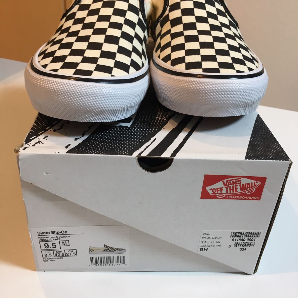 VANS バンズ スケート　スリップオン　9.5 新品_画像4