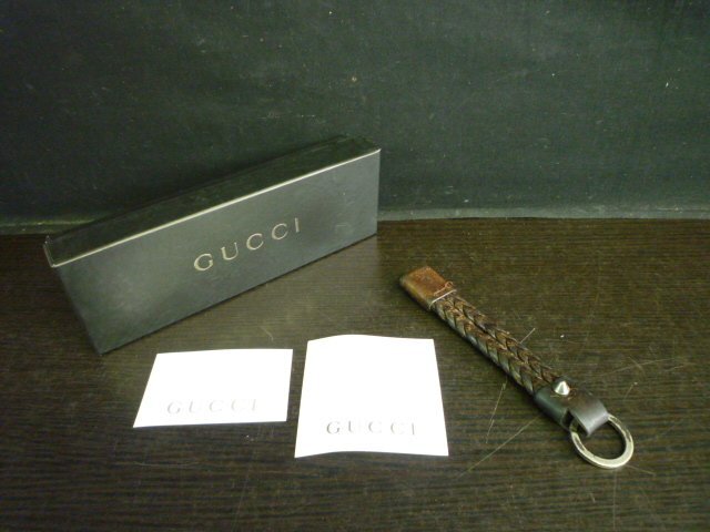 TSA-01130-03 GUCCI Gucci кольцо для ключей брелок для ключа кожа кожа с ящиком 