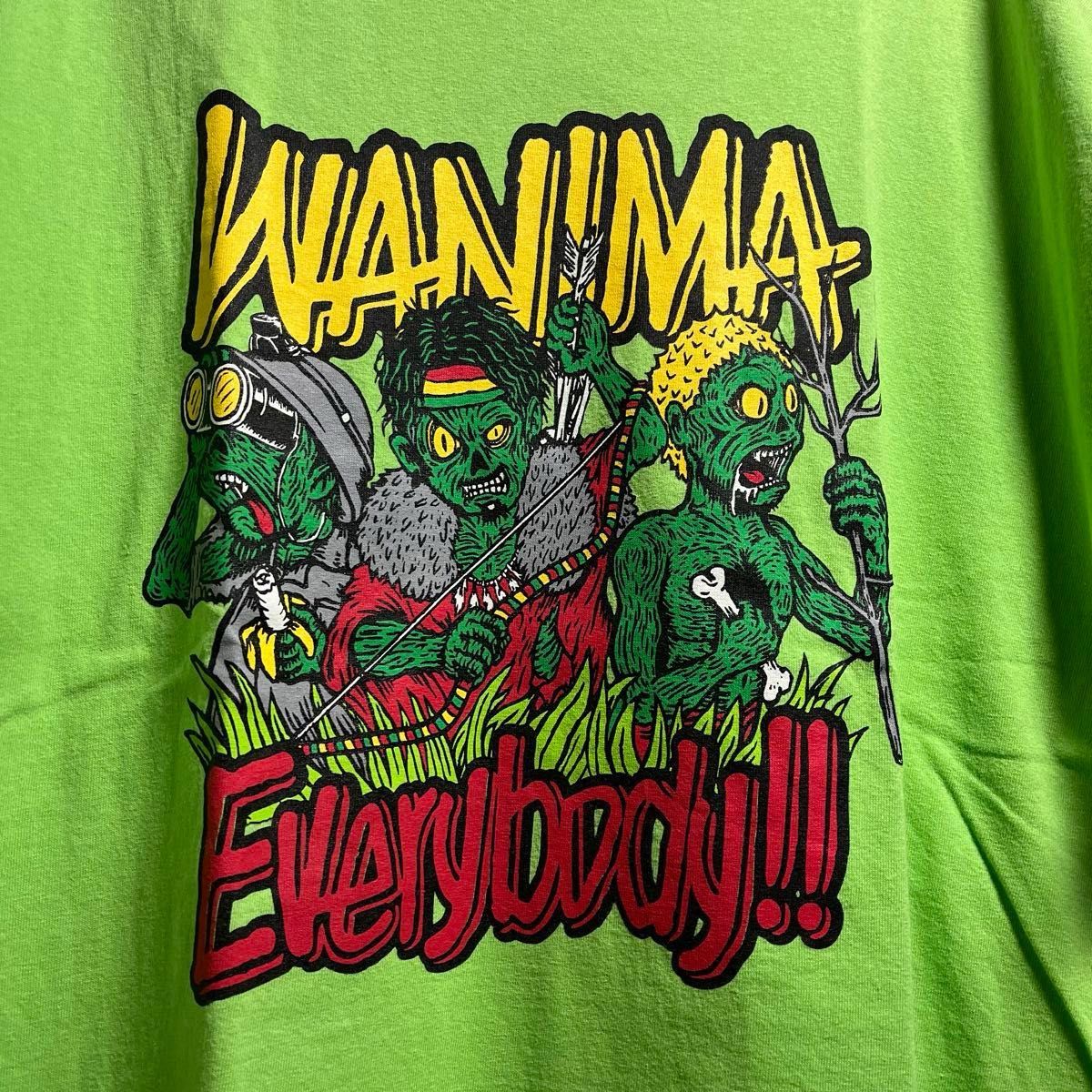 WANIMA 原人 グリーン 半袖Tシャツ XLサイズ