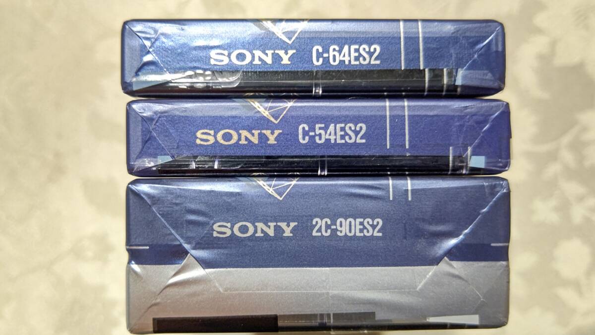 当時物 日本製 カセットテープ ハイポジション 4本セット SONY ES・Ⅱ（90×２，64×１，54×１）未開封の画像5