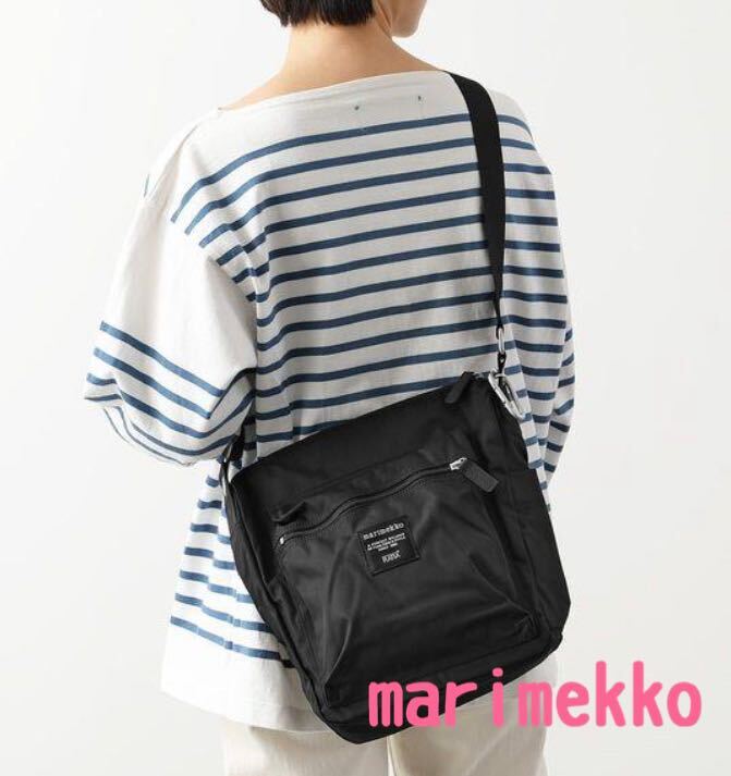 新品　marimekko マリメッコ　PAL ショルダーバッグ　ブラック　パル　黒　斜め掛け_画像1