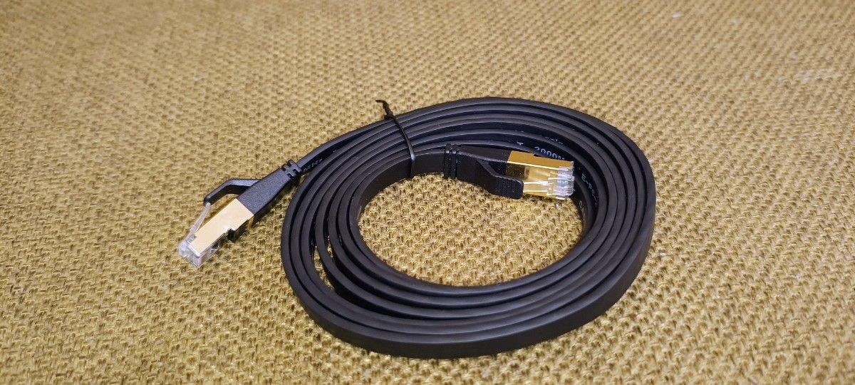 2m CAT8LANケーブル高速通信 FLAT CABLE 25/40GBase-T 　　2000MHz202302E-PC-2