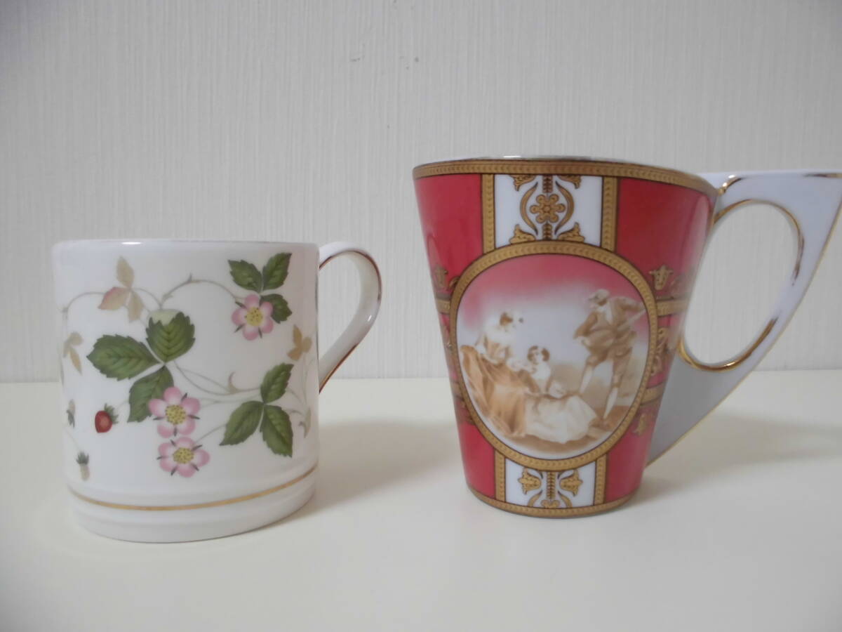 WEDGWOOD ウェッジウッド WILD STRAWBERRY ワイルドストロベリー ROYAL ARDEN ロイヤルアーデン マグカップ 2点セット まとめ売りの画像1