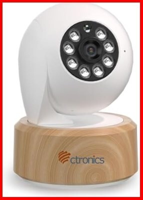 【送料無料】【夜間も赤外線が光らない】Ctronics ペットカメラ 不可視 見守りカメラ PC対応 ヒューマン検知 上下120
