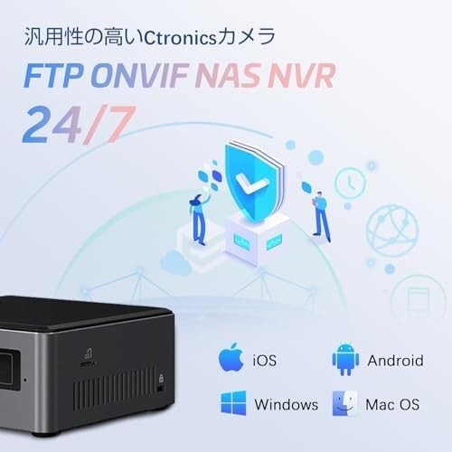 【送料無料】Ctronics 防犯カメラ 屋外 4MP 屋外カメラ ONVIF/NVR対応 5GWi-Fi対応 壁掛け/天井吊下_画像5