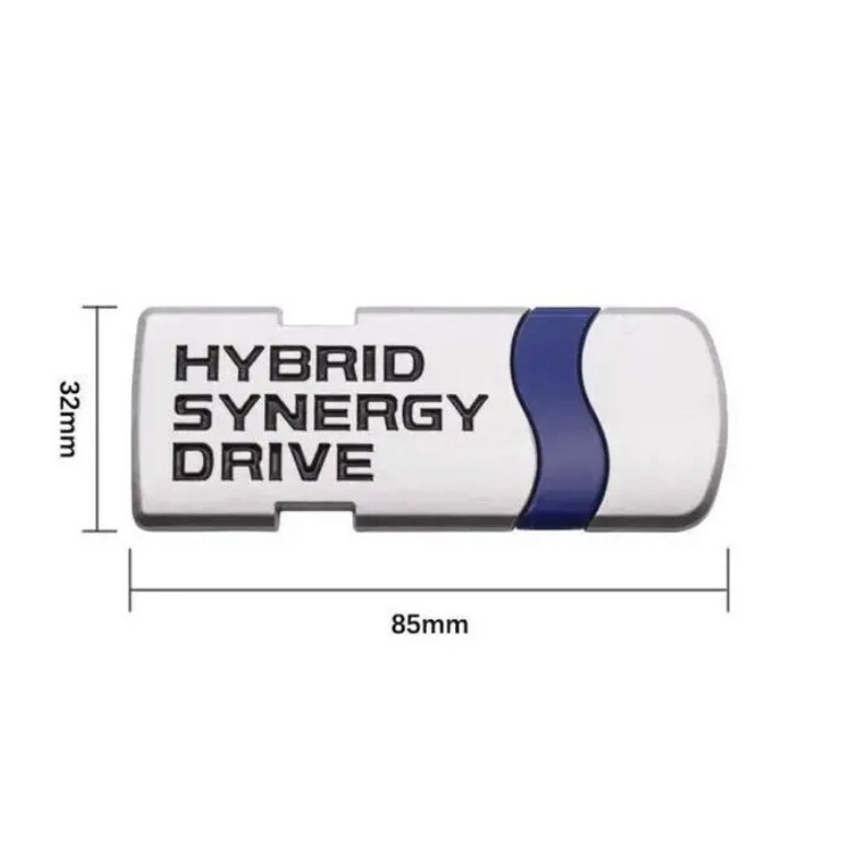 送料無料　ブラック　HYBRID 車のステッカープレートエンブレムクロームメタルハイブリッド_画像3