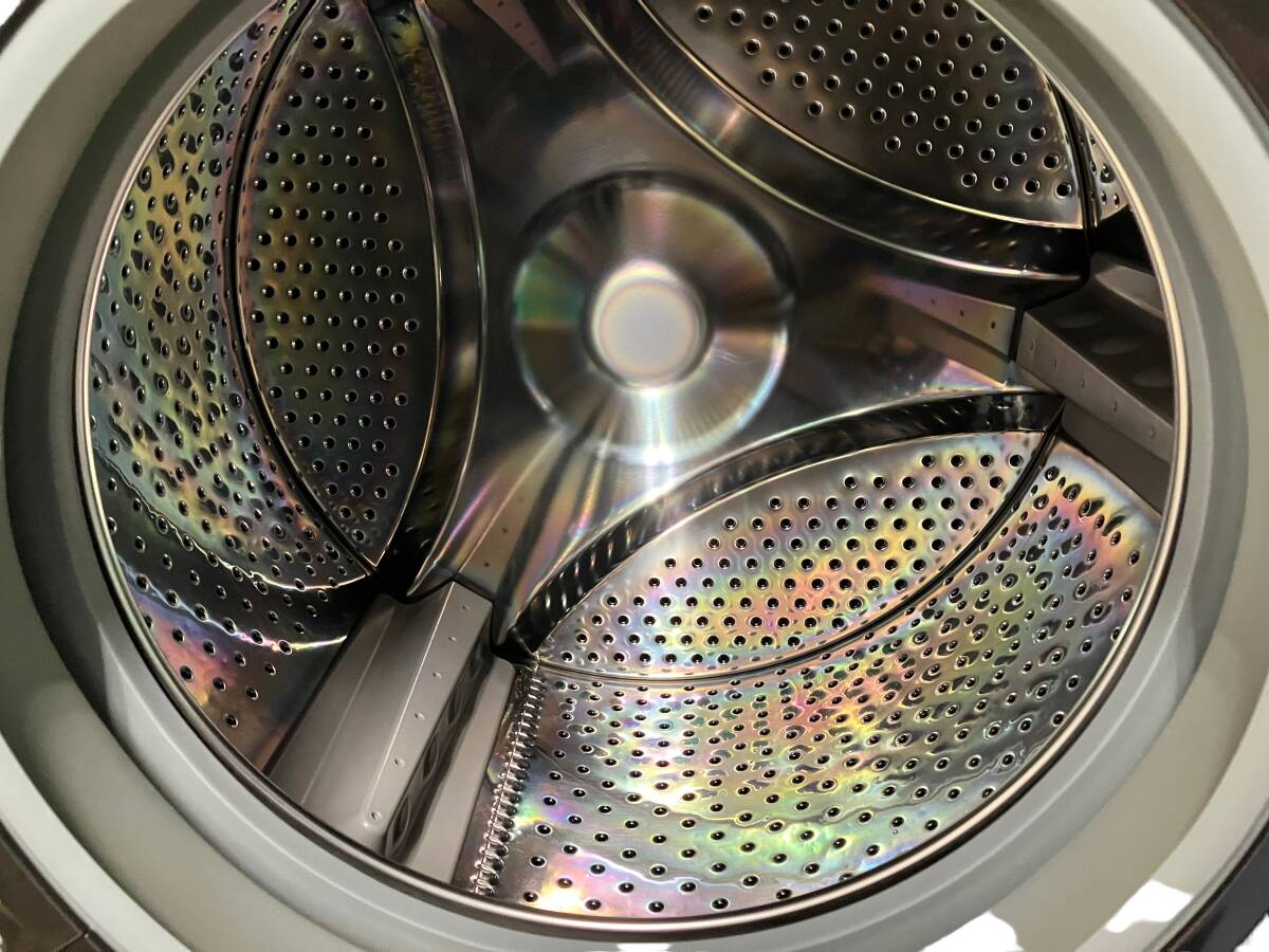 お03-002RSHO//【現地取引のみ】SHARP ドラム式洗濯乾燥機 ES-S7G-WL 2022年製 現状品 乾燥のみ動作確認済 排水関係未動作確認_画像3
