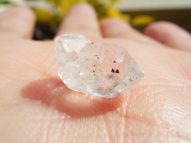 7112 ハーキマーダイヤモンド きれい小粒のお楽しみクリア美美透明水晶クリアクラウド３個組_画像10