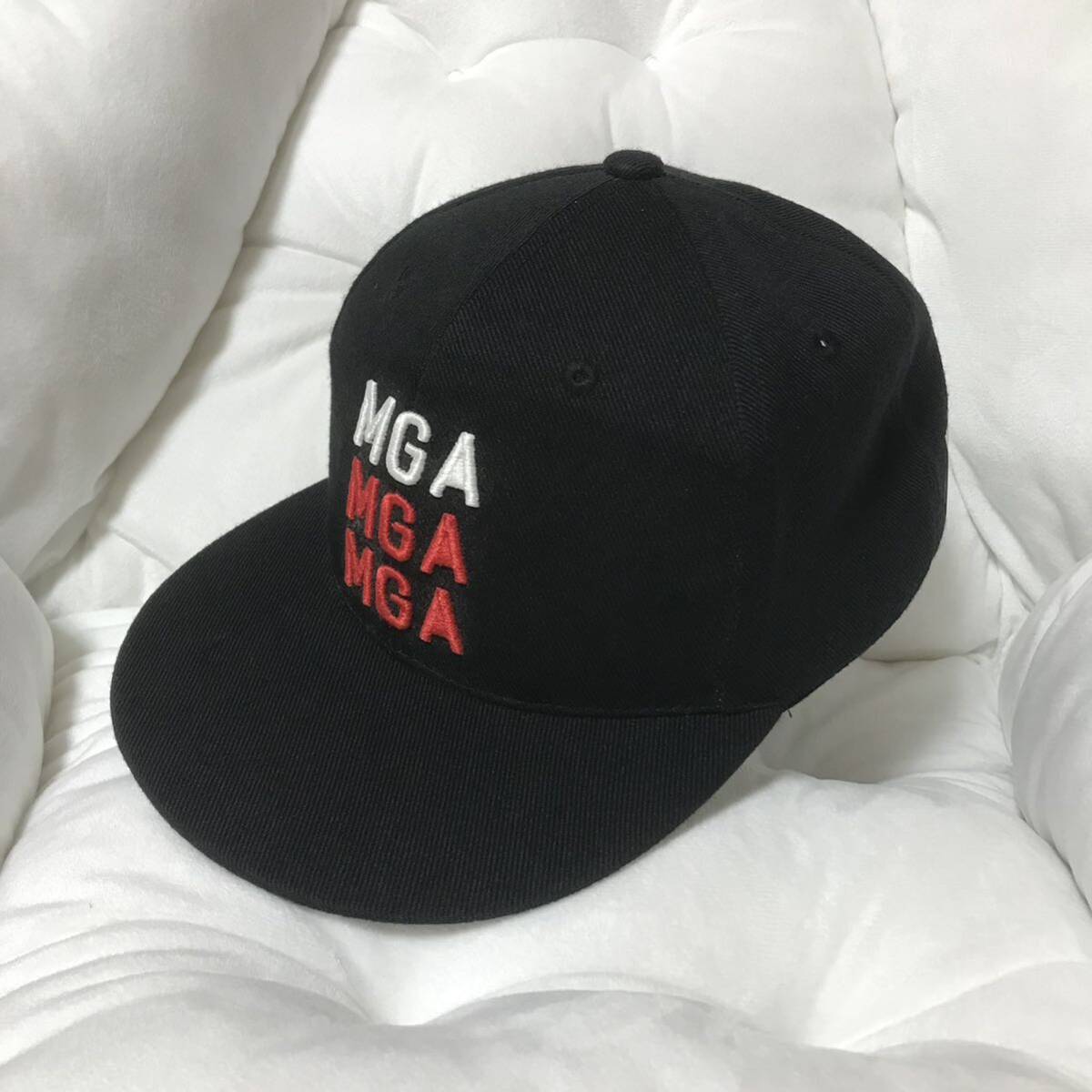 【レア】Mrs.GREEN APPLE 限定 MGA 刺繍 フラット キャップ ブラック 2018年 ENSEMBLE TOUR ライブ 記念 ミセス グリーンアップル 帽子