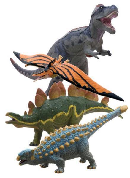 新品＠ビニールモデル個性派恐竜4体セット