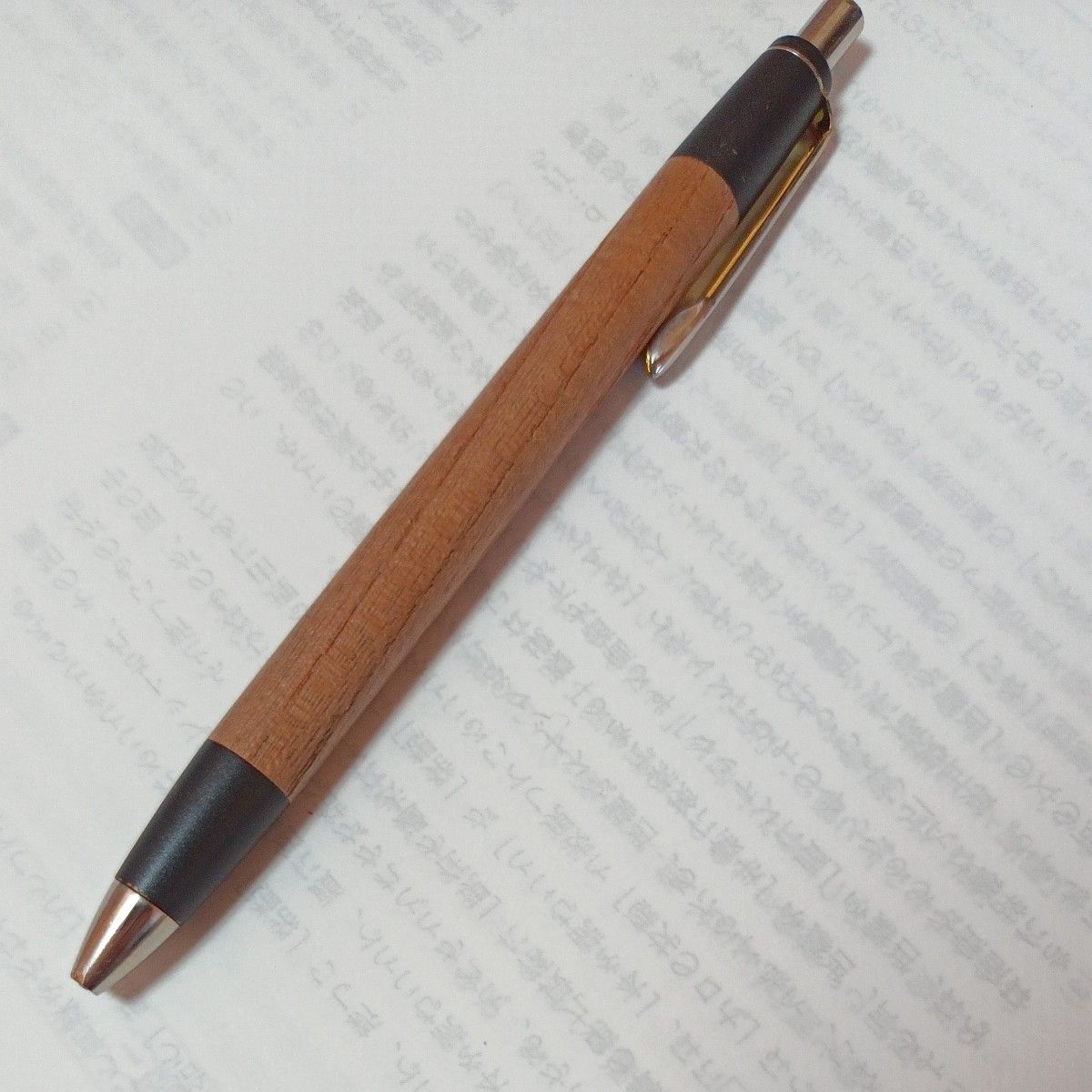 ボナンペン　欅　真鍮金具　シャープペンシル