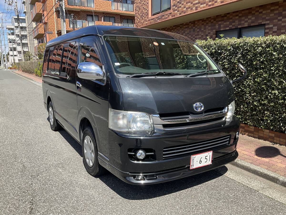 即決H22ハイエ－スW2700ＧＬ-4ＷＤ-４列席10人乗・ワイド・パワ－スライドドア－予備車検取得渡・ナビ/バックカメラ_画像1