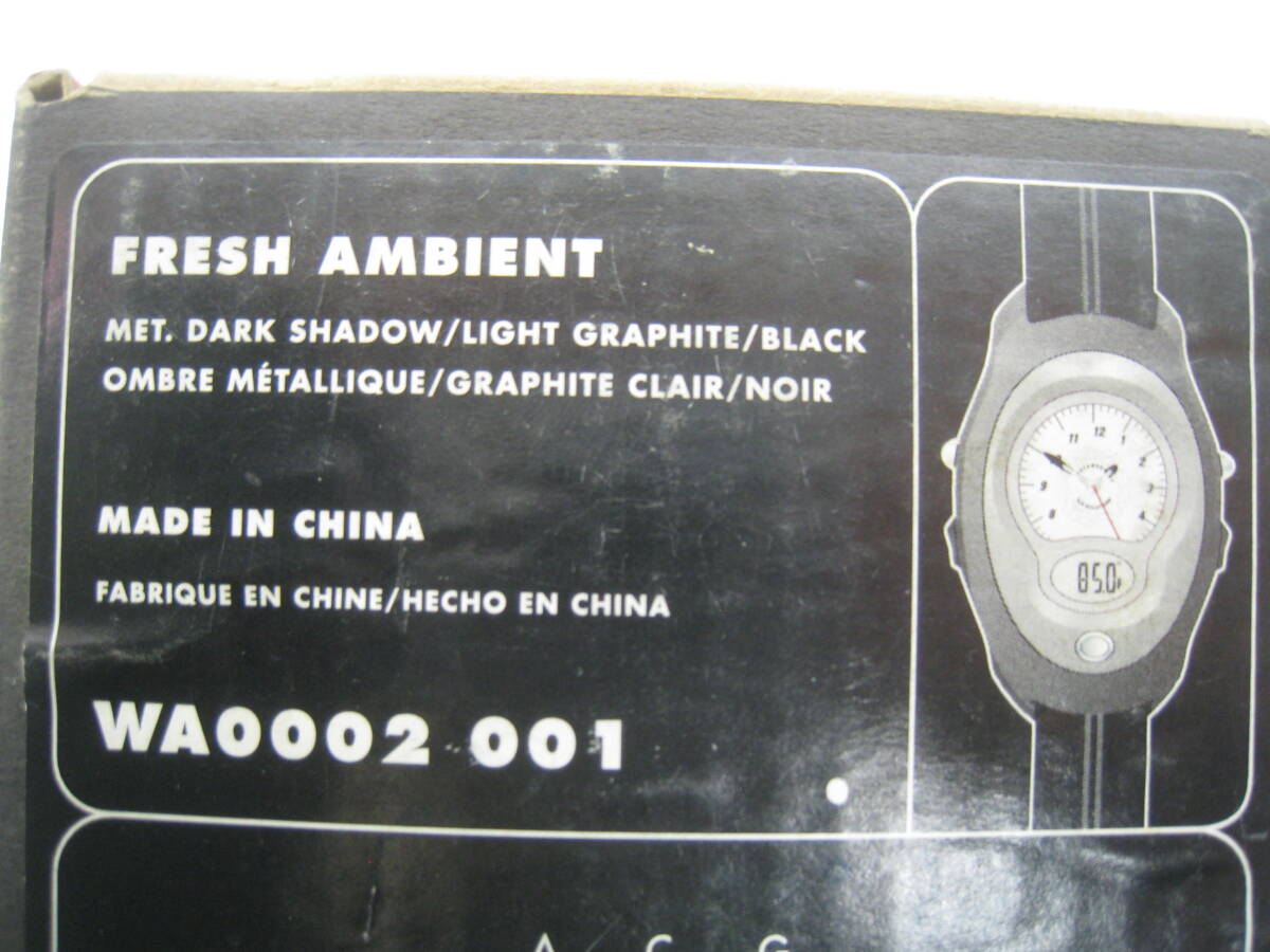 定価11000円 NIKE ACG 腕時計 ナイキ Watch WA0002-001 FRESH AMBIENT グレー×黒 ブラック_画像8