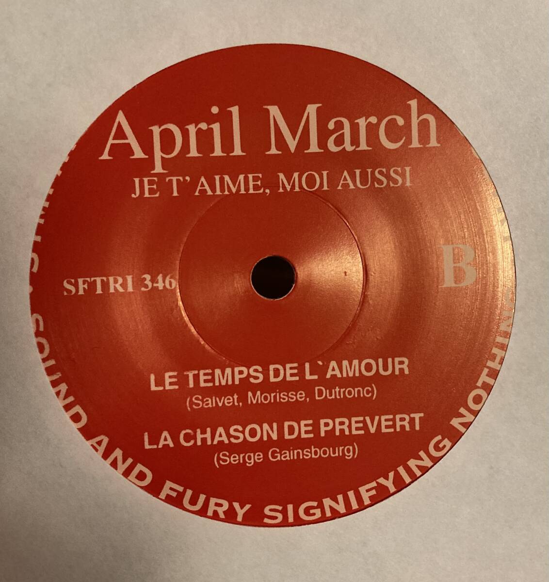 april march chick habit アナログ レコード 7inc 2枚の画像5