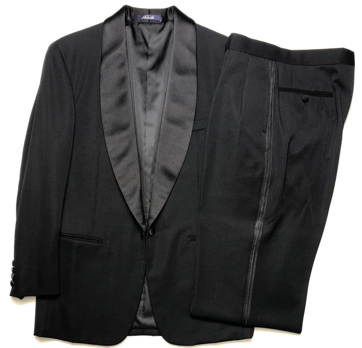 BAKER ST ベイカーストリート タキシードスーツ セットアップ 90-78-170 黒 結婚式 ウエディング 新郎 サスペンダー レンタルより安い