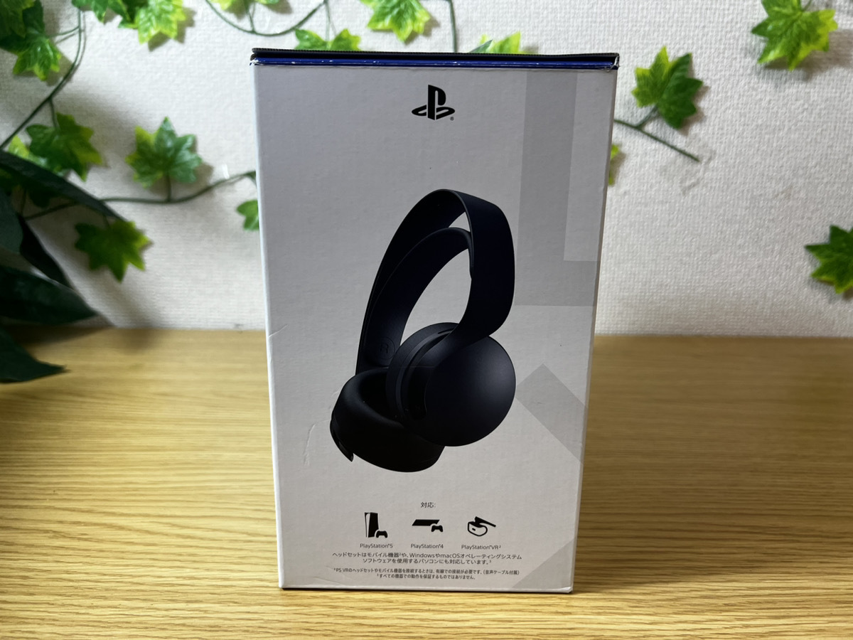 2755-05★【未開封】SONY ワイヤレスヘッドセット PULSE 3D CFI-ZWH1J01 ミッドナイト・ブラック PS4/PS5/PS VR対応★_画像4