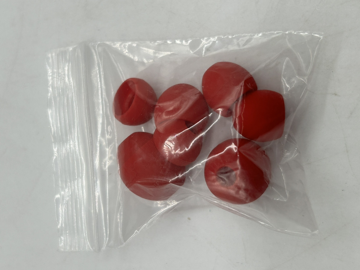 3303-02★ハートイヤホン Heart Buds ヘッドセット 無線 レッド※現状品_画像7