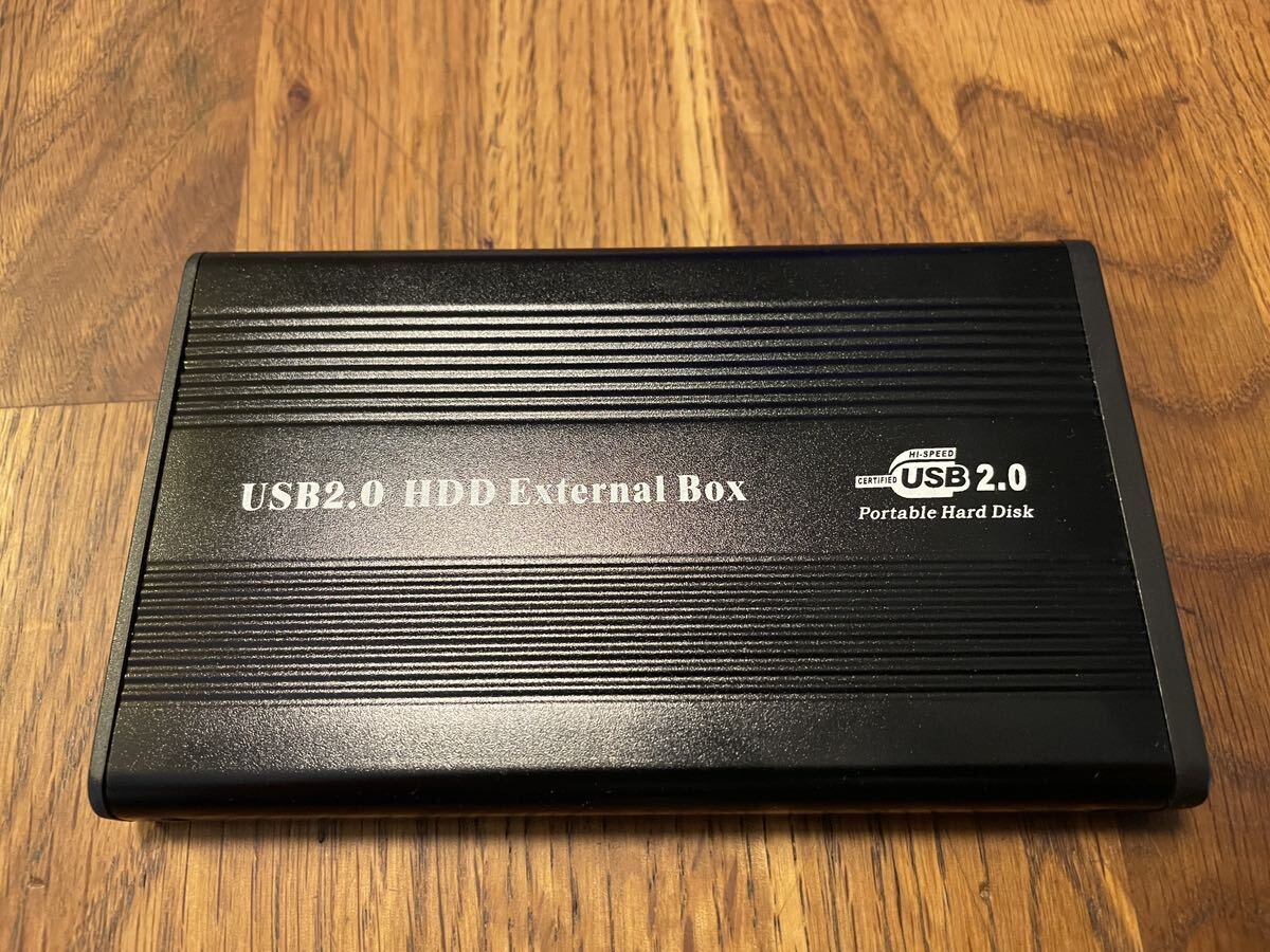 2.5インチ USB2.0 HDD EXTERNAL BOX 外付けハードディスクケースのみ ブラックの画像2