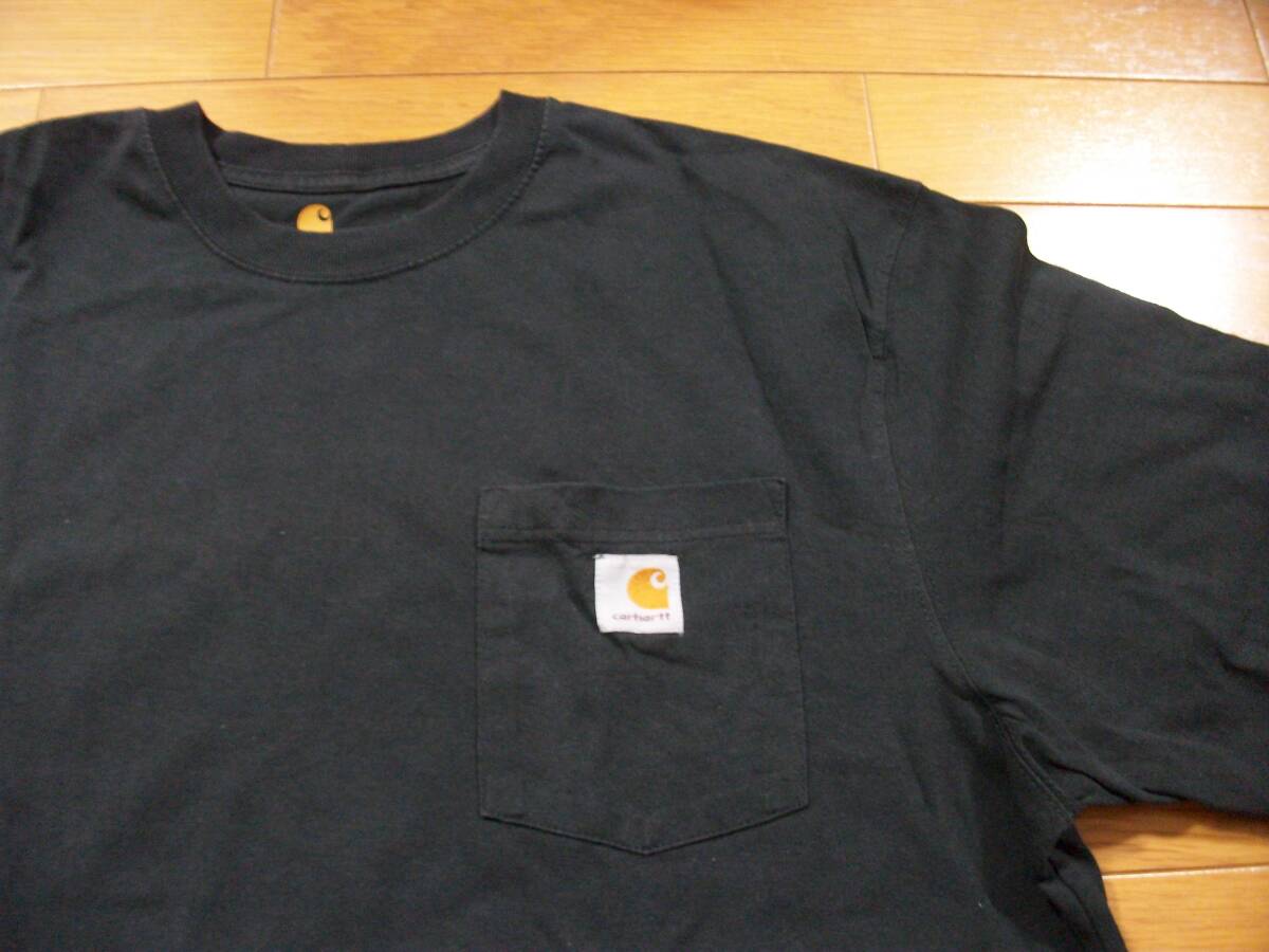 carhartt カーハート ポケット 半袖Tシャツ ブラック Lサイズ_画像3