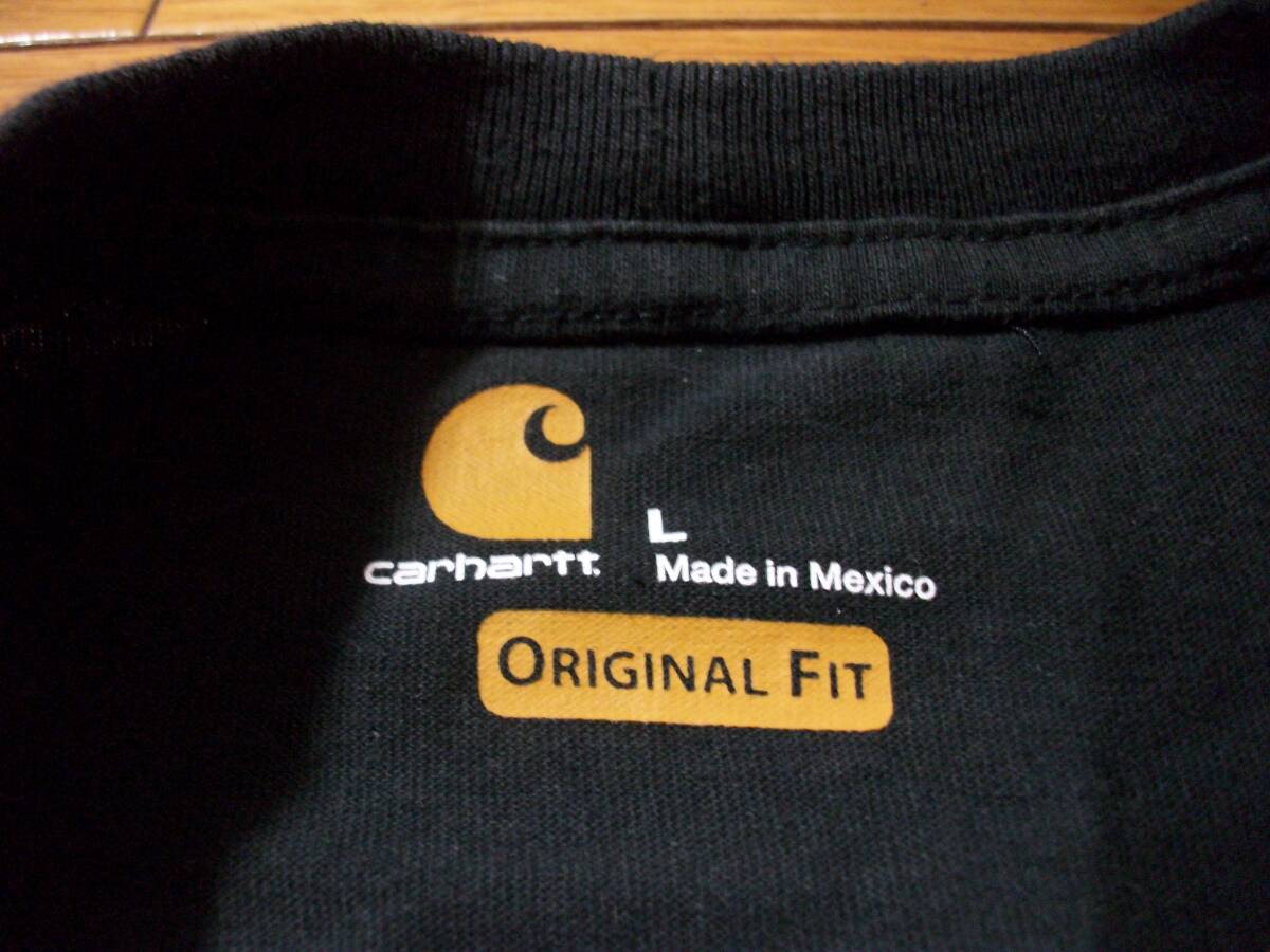 carhartt カーハート ポケット 半袖Tシャツ ブラック Lサイズ_画像4