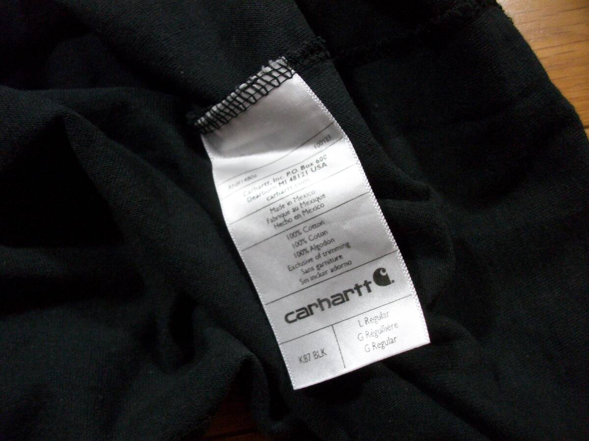 carhartt カーハート ポケット 半袖Tシャツ ブラック Lサイズ_画像5