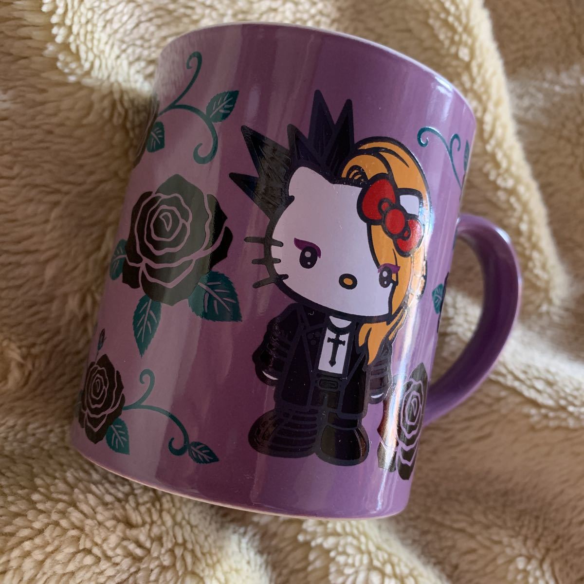  новый товар ограничение yo type × Hello Kitty сотрудничество кружка!YOSHIKITTY*X JAPANyo type HELLO KITTYyosi Kitty X Japan YOSHIKI* Sanrio 