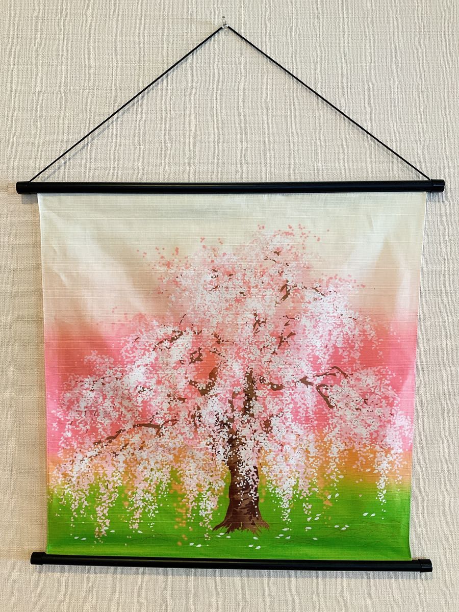 四季彩布【桜 春爛漫】軸付きタペストリー 桜ウォールデコ 一本 四季彩布【桜 春爛漫】軸付きタペストリー 桜ウォールデコ 一本