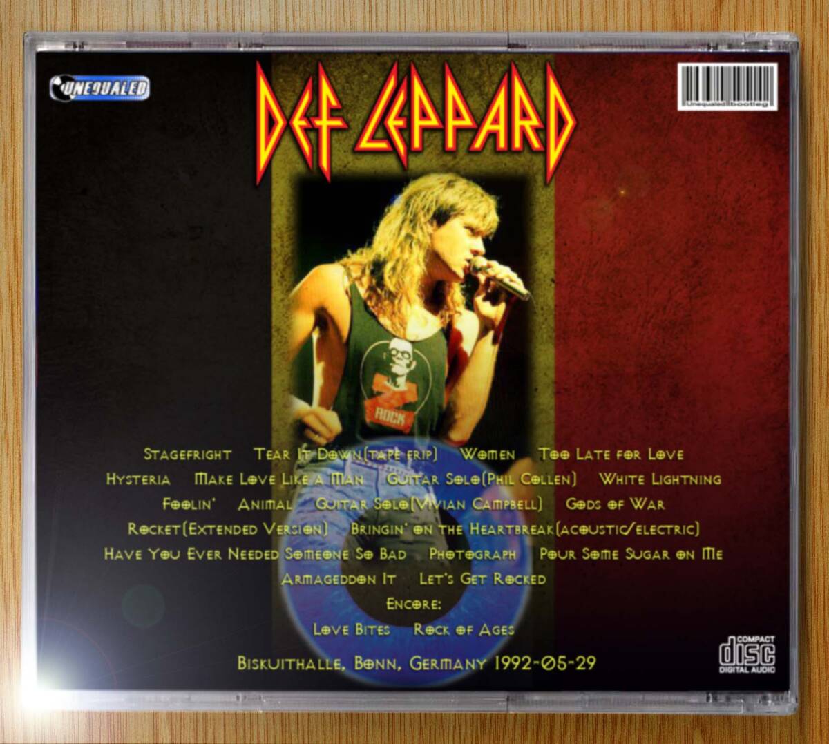 Def Leppard 1992-05-29 Biskuithalle 2CD_画像2