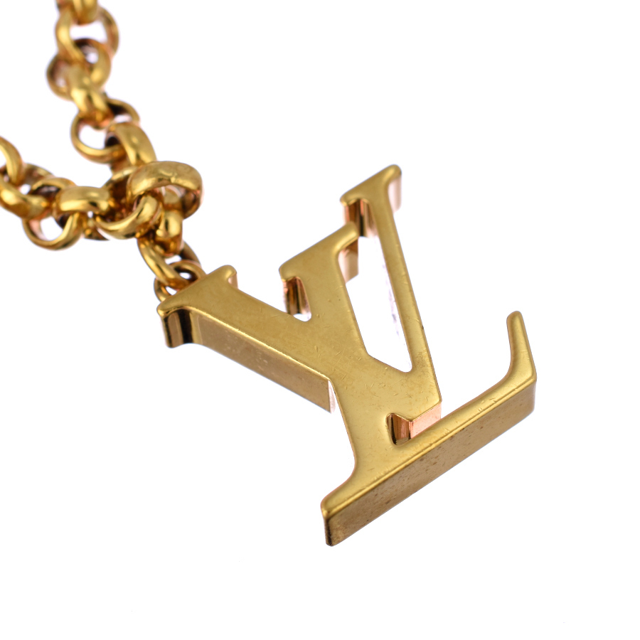  Louis Vuitton bag charm chain f rule du monogram key holder M65111 Gold color LOUIS VUITTON