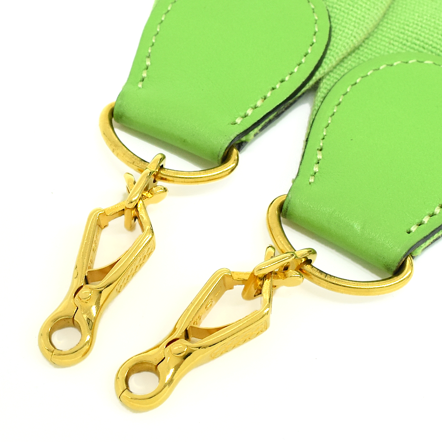エルメス ショルダーストラップ アップルグリーン ゴールド金具 バッグ用アクセサリー HERMESの画像4