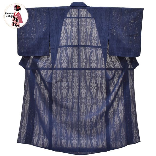 1 иен однотонная ткань натуральный шелк одиночный . темно-синий цвет .. документ sama длина 150cm лето кимоно включение в покупку возможно [kimonomtfuji] 3nfuji43732
