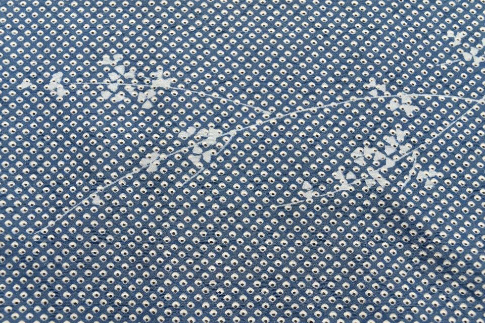 1 jpy beautiful goods feather woven silk blue series deer. . writing sama length 77cm is hutch including in a package possible [kimonomtfuji] 1nfuji43588