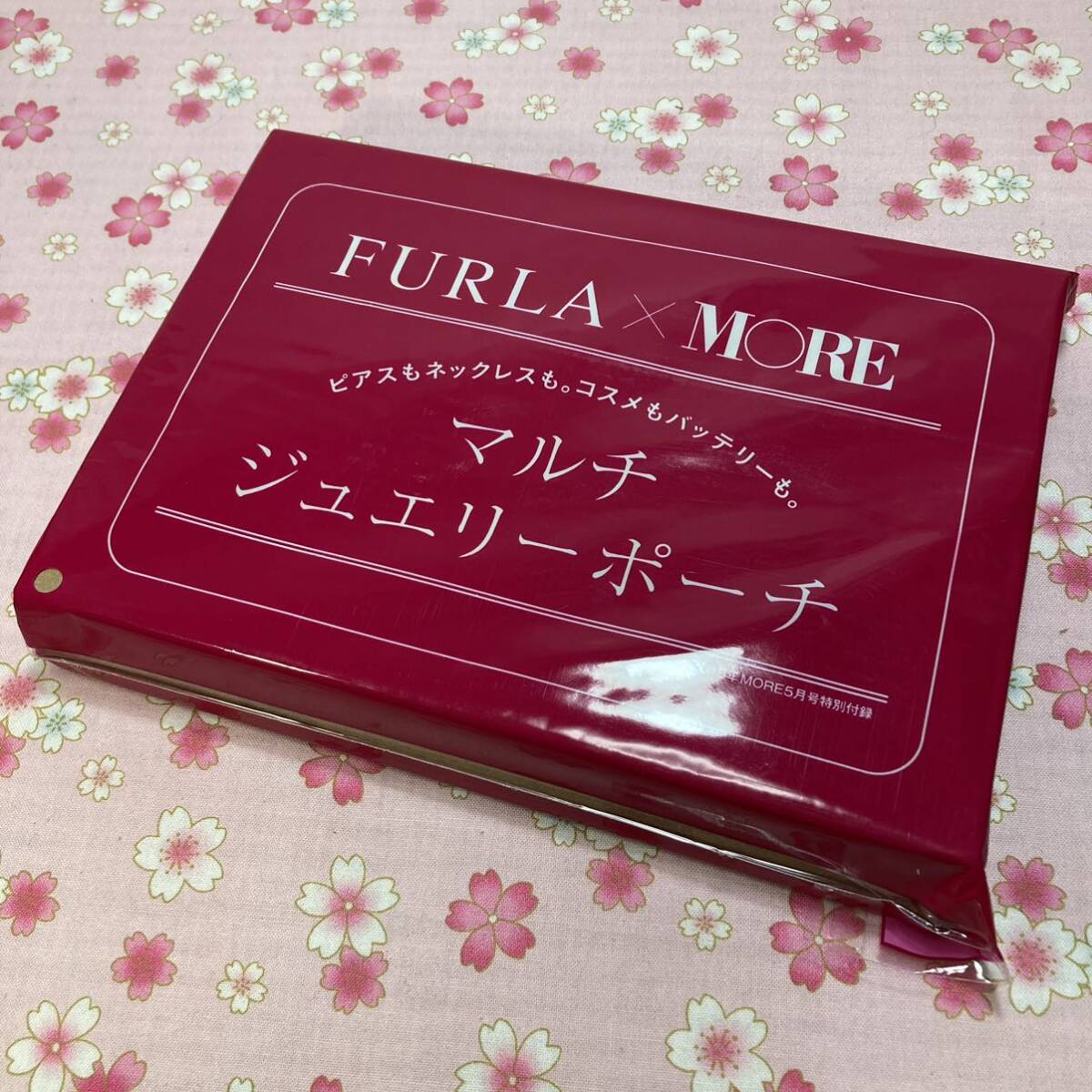 FURURAフルラ[アクセサリーやコスメが入る]マルチジュエリーポーチ/ミニケース/小物入れ(ピンク)付録限定[チェリー型ファスナーが可愛い♪]_画像10