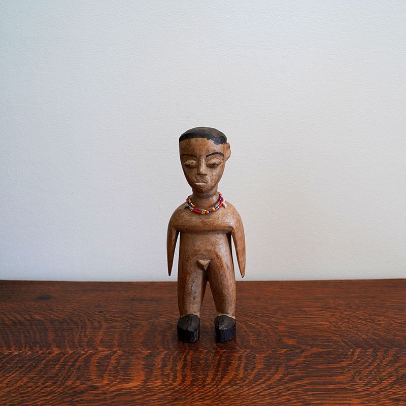 Ewe Wood Colon Doll / Man / Togo / Mid 20th Century インテリア ヴィンテージ アフリカ オブジェ 人形 木彫り コロン人形