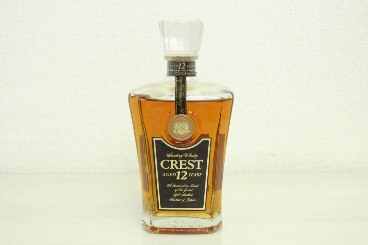 【未開栓/福岡県内限定発送】SUNTORY WHISKY CREST AGED12YEARS サントリー クレスト 12年 700ml 43% 1J090の画像1