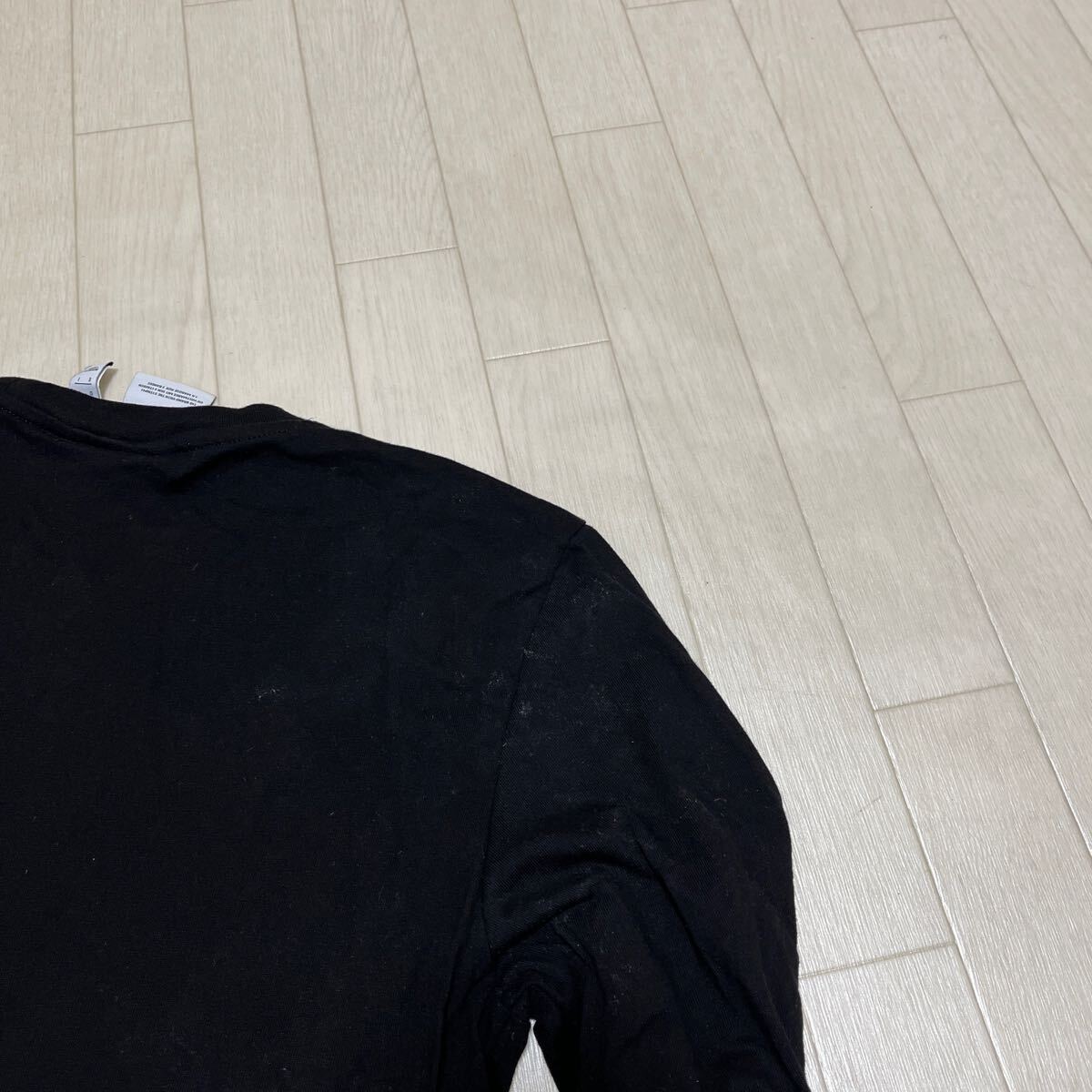11★ adidas originals アディダスオリジナルス 長袖 Tシャツ ロンT トレフォイルワッペン L メンズ ブラックの画像5