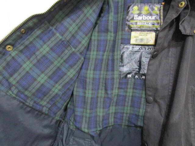 ♪BARBOUR BEDALE ビデイル　バーブァー バブアー オイルドジャケット・Size38 古着 ビンテージ_画像6