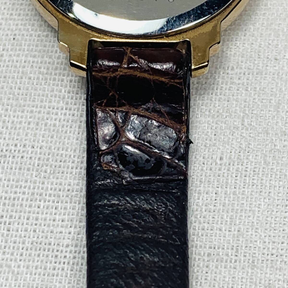 SEIKO セイコー 腕時計 7321－0350 レディース ブラウン 動作確認未 リュウズ動作確認済み USED品 1円スタート_画像8