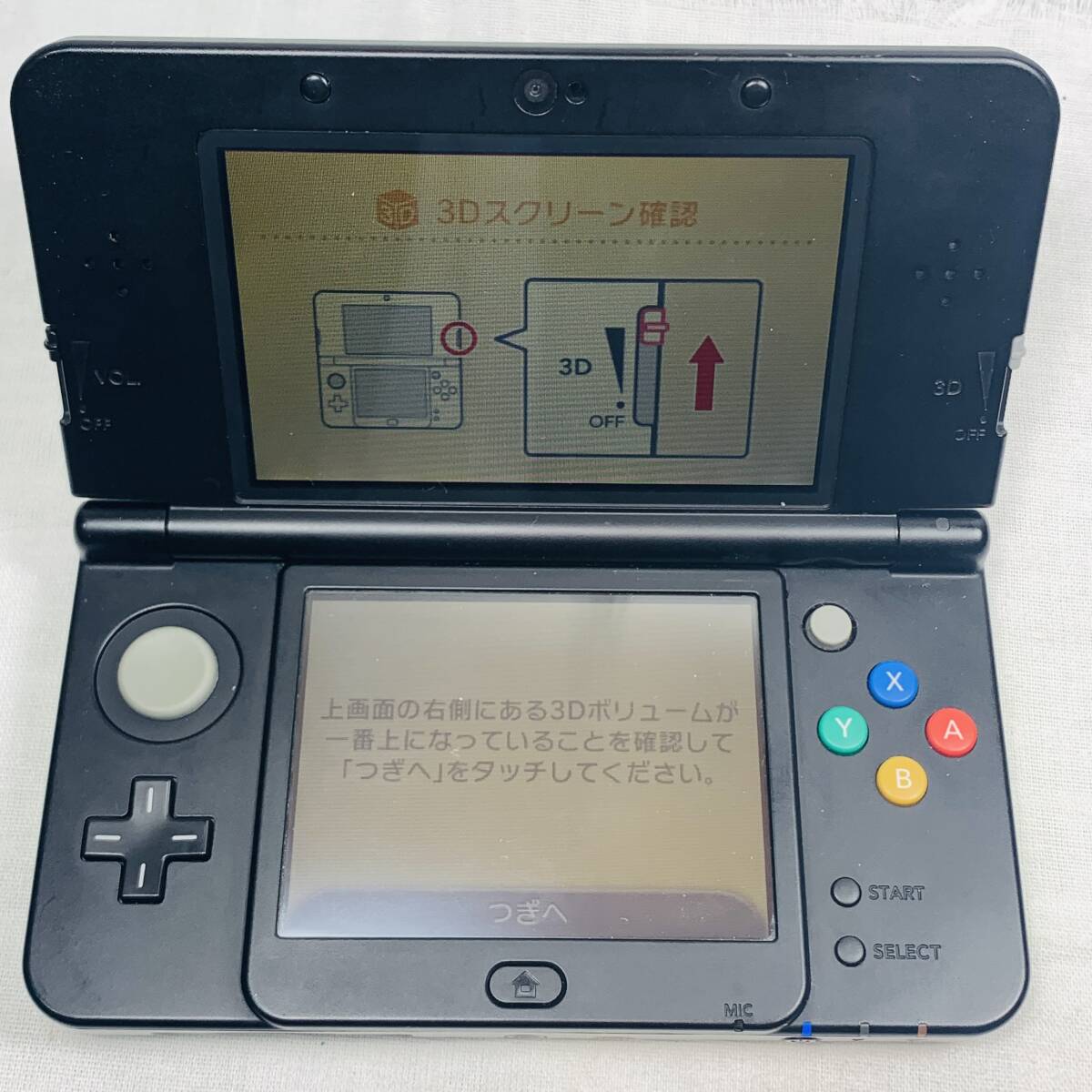 Nintendo 3DS 本体 ヨッシーモデル ブラック 初期化済み 動作確認済み USED品 1円スタート_画像5