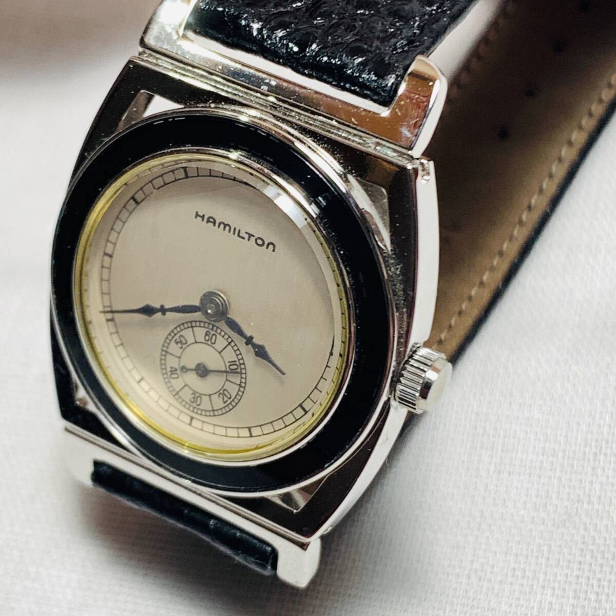 HAMILTON ハミルトン 腕時計 1928年 ヤンキースワールドチャンピオン 復刻モデル リュウズ動作確認済み 動作確認未 003 USED品 1円スタート_画像3