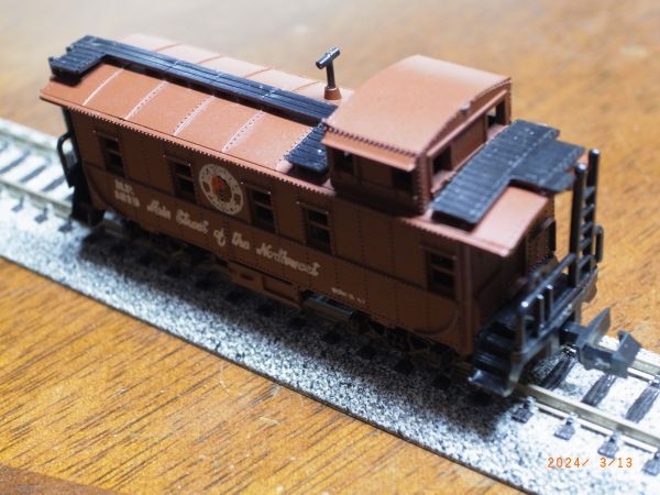 ★送料230円～★元箱あり★独 MINITRIX ミニトリックス Nゲージ 貨車 3265 車掌車 Caboose Northe.P 1両 難あり ジャンク_画像4