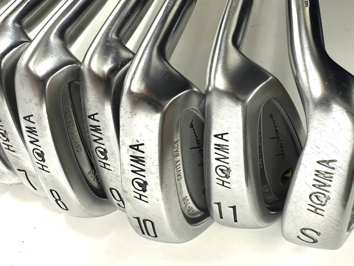 ★コレクター必見！！ HONMA ホンマ LB-708 アイアン 3-11/S ゴルフクラブ 10本セット スーパーライトチタンカーボン S-2 スポーツ G478 _画像5